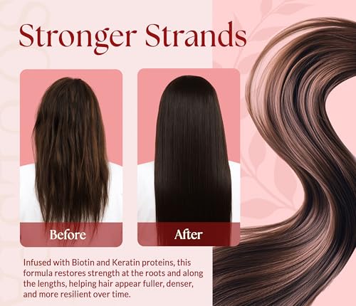 Image of SOULSPA PURE Apple Cider Vinegar Biotin Shampoo and Conditioner Set - ACV Clarifying Scalp Care with Rosemary Oil & Keratin - Sulfate Free for Oily, Thinning Hair - 16 fl oz Each