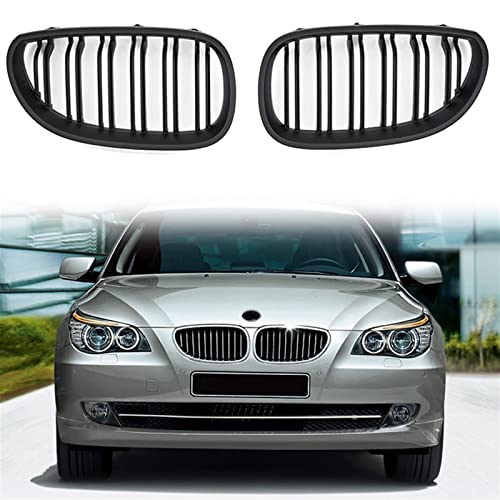 Rejillas frontales BMW E60 E61 negro brillante, parrillas deportivas Serie 5 2003-2010