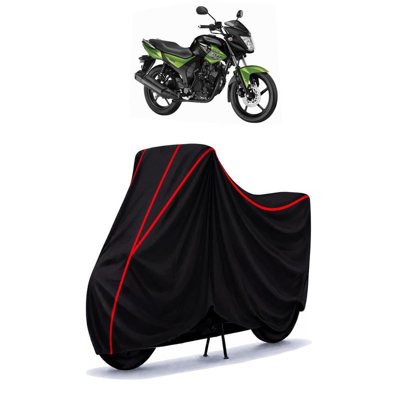 Image of SZ-RR Water Resistant Bike Cover for All Motorcycles & Scooters | Heavy Duty Premium Taffeta Fabric | UV Protection, Dustproof, Scratchproof | All Weather Two Wheeler Body Cover with Elastic Bottom