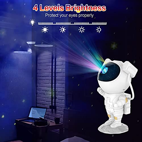 Night Light Galaxy Star Projector, Led Astronaut Starry Projection Lamp With Remote Control, Nebula And Timer, Ceiling Projector Gifts For Children And Adults, Home Theatre, Party Decoration #TOP3