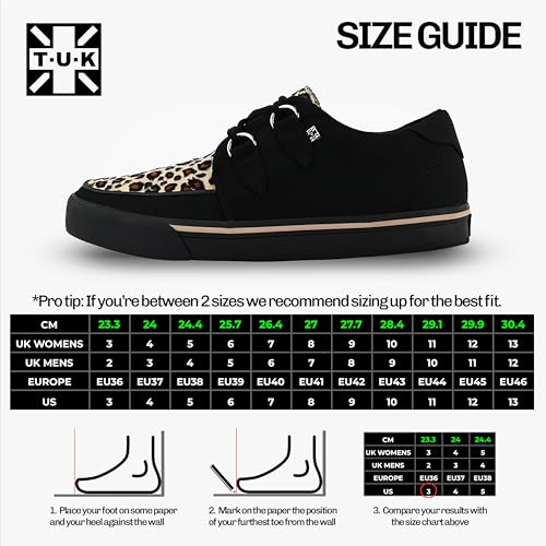 Image of TUK Suede Creeper Sneaker Shoes for Women and Men, D Ring Lace Up Shoes