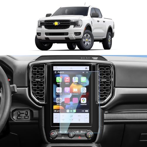 SKTU for 2024 2025 2026 Ford Ranger Screen Protector 10.1 Inch for 2024 2025+ Ford Ranger (XL/XLT) Sync4 10.1-Inch Navigation Ford Ranger 2024 2025 2026 Accessories [9H Hardness, Ultra Clear, Anti-Glare]