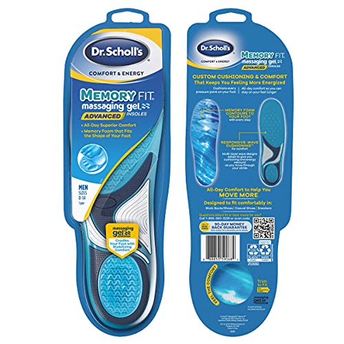 Dr. Scholl's Comfort And Energy Memory Fit Insoles For Men, 1 Pair, Size 8-14 #TOP1