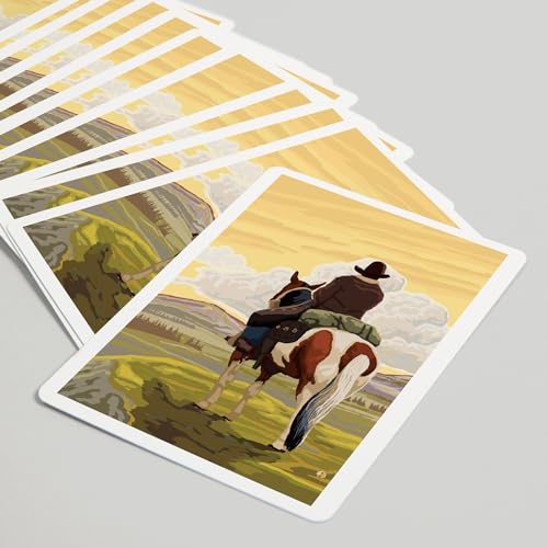 Baraja de Póker Cowboy y Caballo, 52 cartas miniatura 5