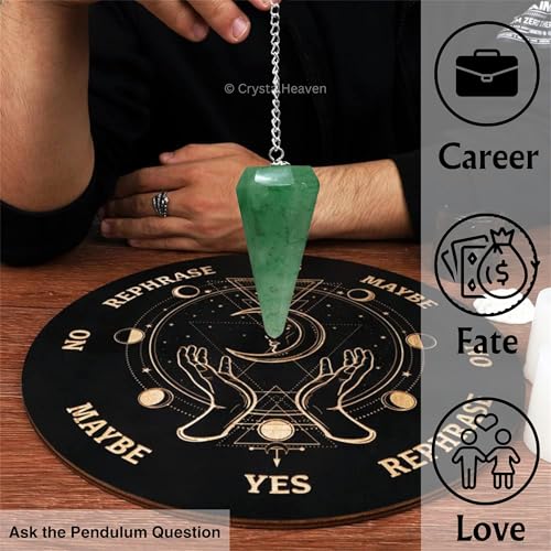 Image of Certified Green Aventurine Pendulum Dowsing Tool