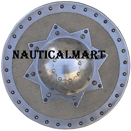 NauticalMart Functional Replica Medieval Buckler Steel Shield