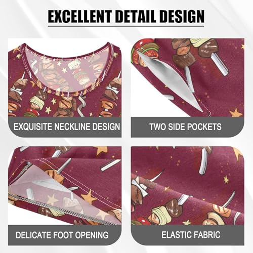 Kebab Pajama Set Pajamas Sleepwear Nightwear Loungewear Clothes Set B04047254