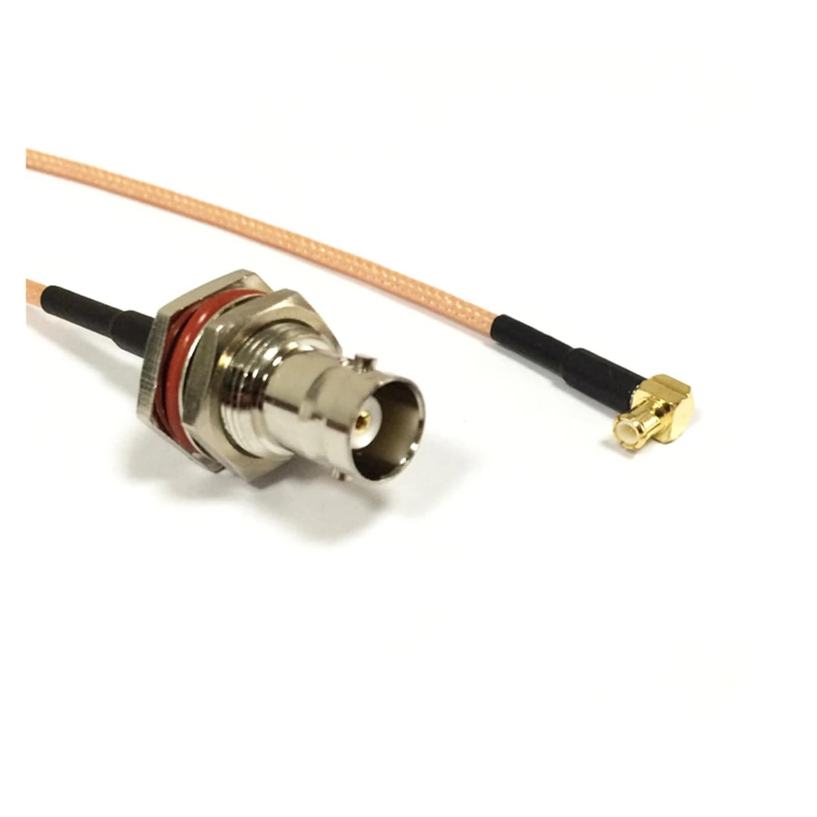 Câble MCX mâle à angle droit contre la perte de signal avec adaptateur BNC femelle 100cm