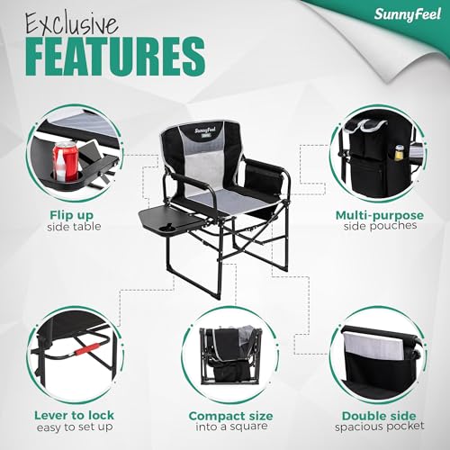 SUNNYFEEL Camping Directors Chair AC3008F の商品画像 4