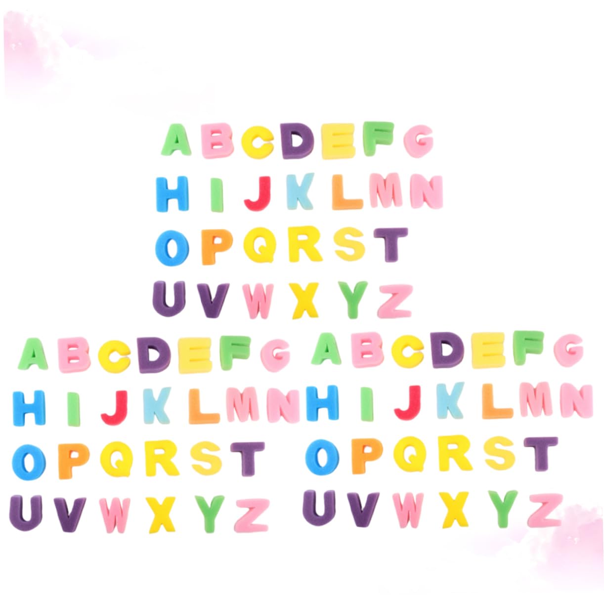ARTIBETTER 78Pcs Educational DIY Letters Sponge Creative Craft Sponges for Early Learning Art Supplies for Fun Painting and Imagination