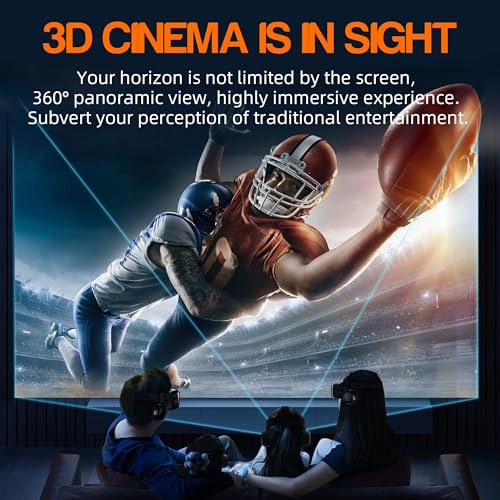 3D-bril met hoofdtelefoon, virtual reality-bril voor kinderen voor films en games, compatibel met Android-telefoons en iPhone van 4,7 tot 6,8 inch, kinderen. - Afbeelding 4