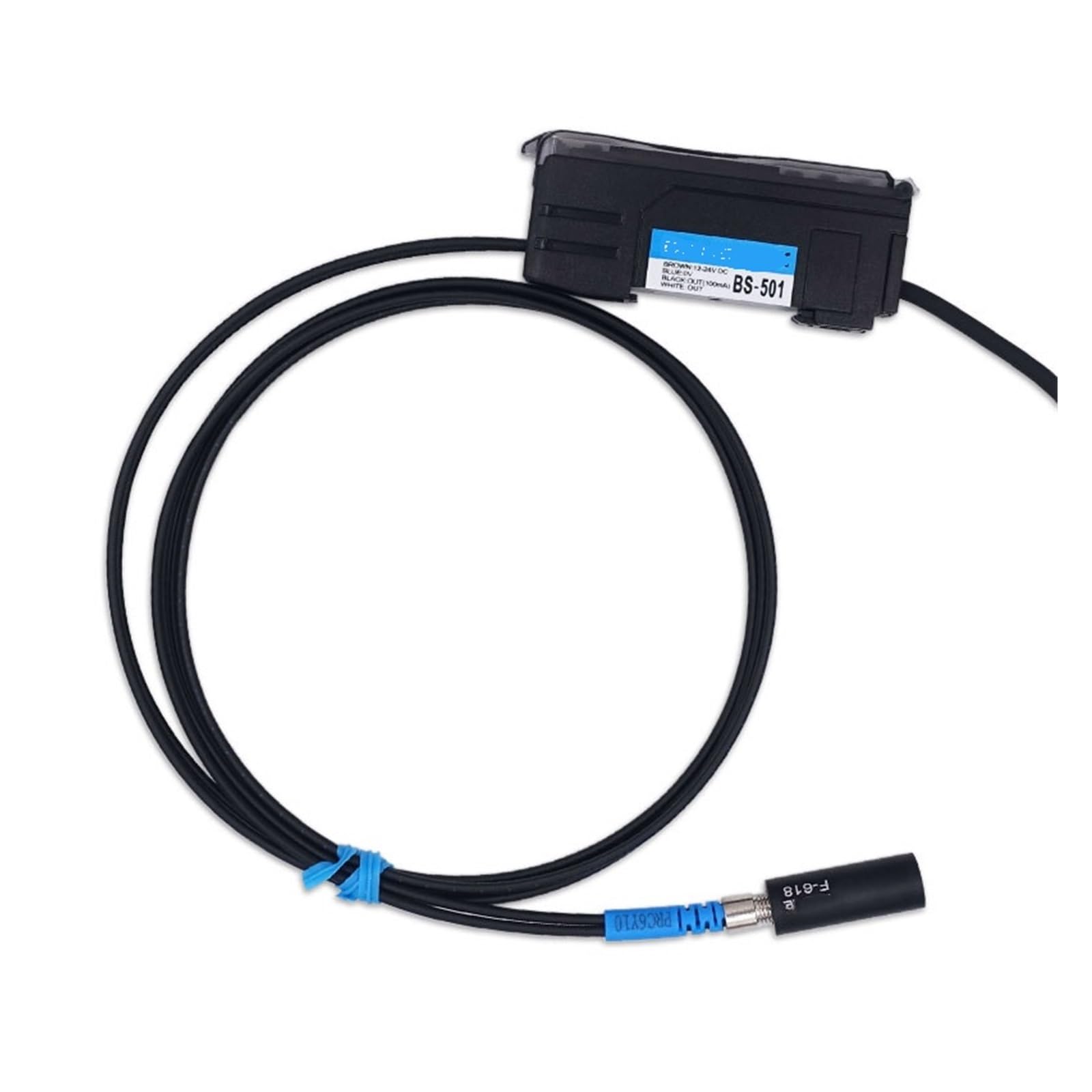 Czujnik koloru światłowodu, czujnik marki kolorów, przełącznik fotoelektryczny, indukcyjny elektryczny czujnik oczu, separacja kolorów RGB BS-501, optyczny