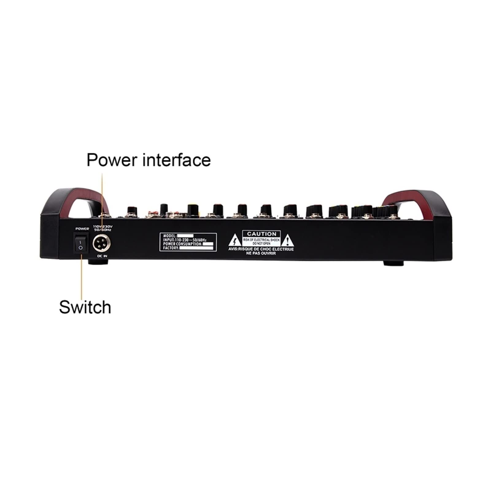 Mezclador de DJ, Mezclador Digital de 8 canales, consola mezcladora, USB, potencia ordenador, transmisión en vivo, grabación, equipo DJ profesional
