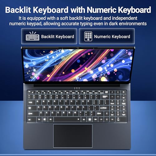 Image of 2026 Laptop, Laptop Computer i5-8210Y CPU with 16GB RAM 1TB SSD, 16'' Laptops 1920*1200 FHD, 180 Angel Open with Backlit Keyboard, Type-C, BT 5.0, WiFi 5, Win 11 Pro, Lightweight Lap Top for Business
