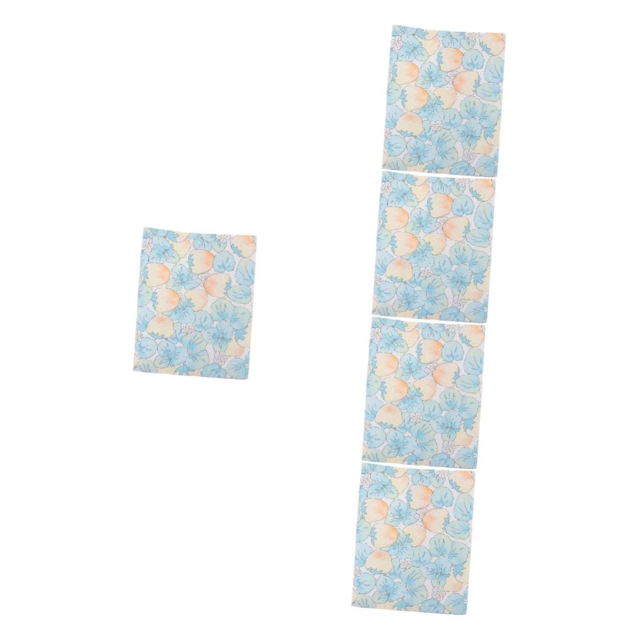 NUOBESTY 5pièces Housse De Réutilisable Décorative Pour Carnet Couverture Résistante Aux Déchirures Design Fraise Facile à Utiliser