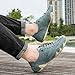 Vogany Men's Casual Leather Fashion Sneakers Chukka Boots Slip On Non-Slip Breathable High Boots Hiking Shoes Men (B-Green, Adult, Men, 12.5, Numeric, US Footwear Size System, Medium)