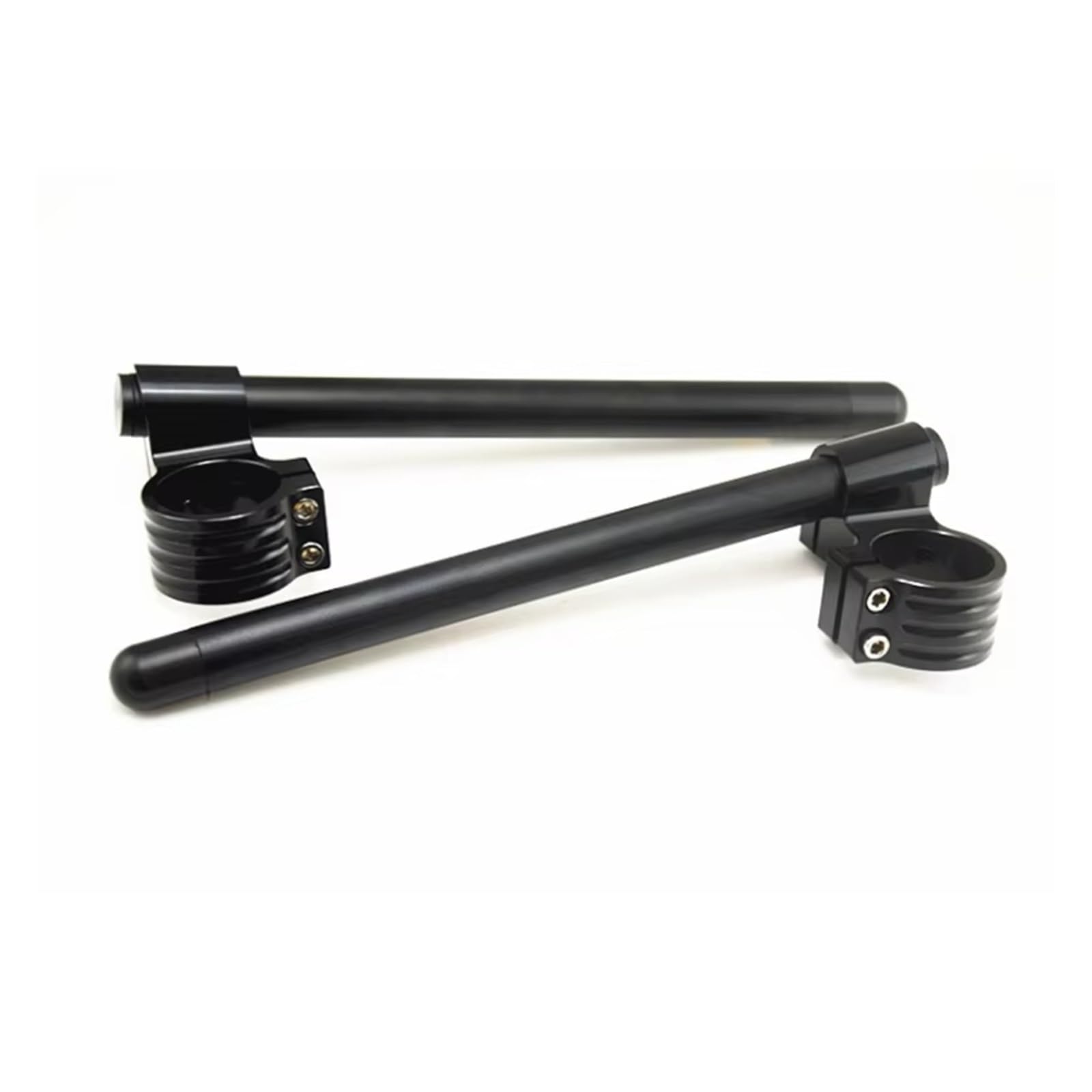 Moto Elevador de Manillar Universal Racing CNC 37MM 41MM 43MM 50MM Clip Ons Horquilla Elevadora Manillar Regular Motocicleta Moto Manillar Elevador(Silver 41mm Riser)