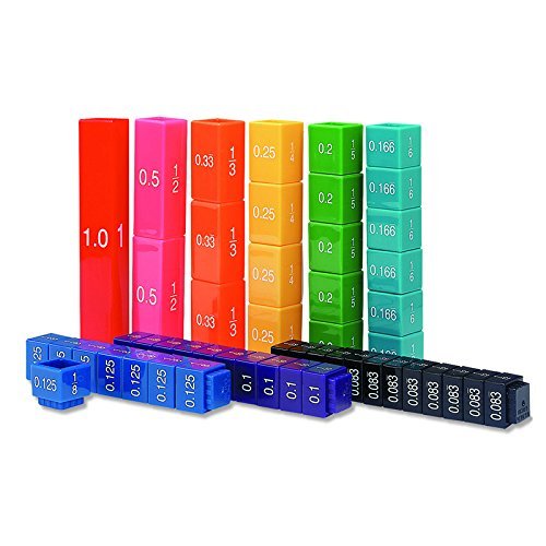 LEARNING RESOURCES FRACTION TOWER CUBES FRACTION EQUIV (Set of 3)