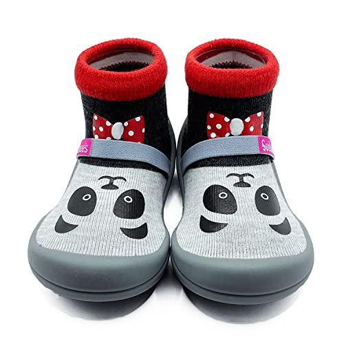 Feebee's Baby Sock Shoes Baby Walking Shoes Infant Non-Slip Lightweight Slippers with Soft Rubber Sole Baby Boys Girls Slip On Sneakers2