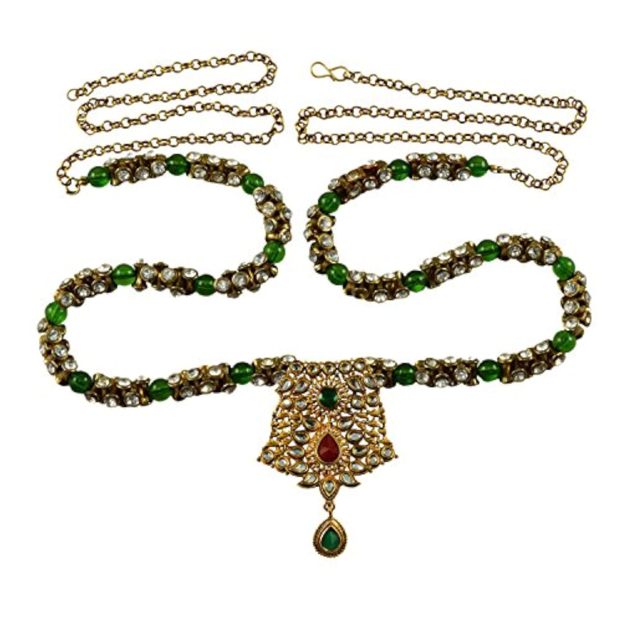 Women's White Belly Chain, Simple Elegance