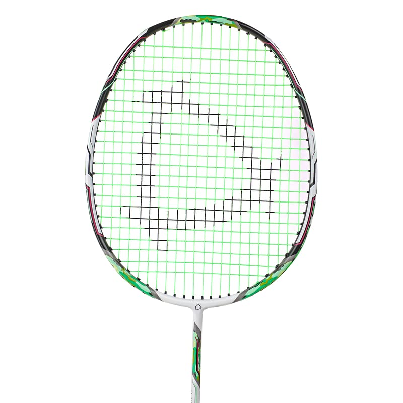 Image of Airavat Smash Badminton Racket, Full Size Carbon Graphite Badminton Racquet, Green