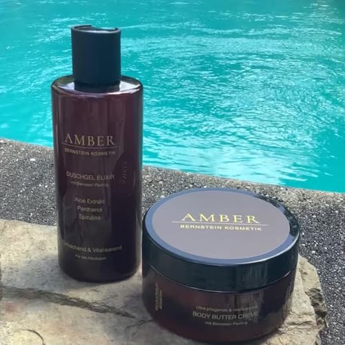 AMBER ULTRA pflegende & regenerierende BODY BUTTER CREME MIT BERNSTEIN-MIKROPEELING 200ml
