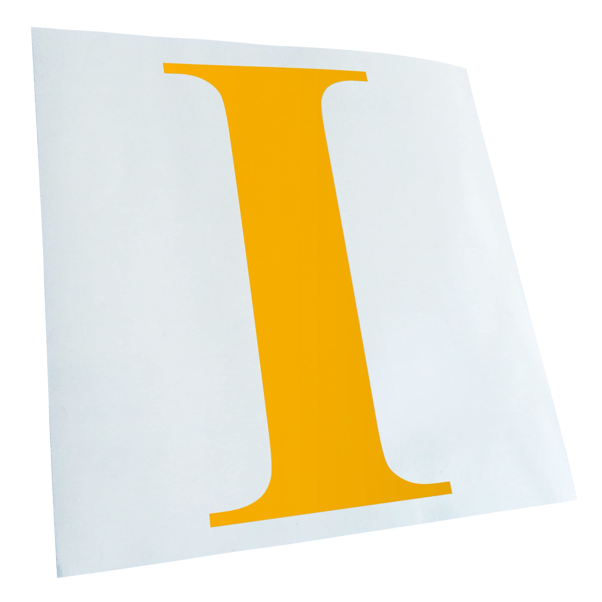 KIWISTAR Letter I - Alphabet 10 x 5 cm in 15 Colours - Neon + Chrome Sticker