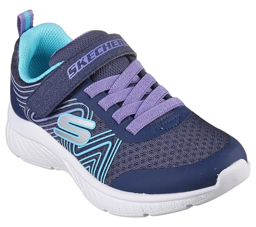 Image of Skechers Girls' Microspec Swirl Sweet | Casual, Lightweight, Machine Washable, Cushioned Insole