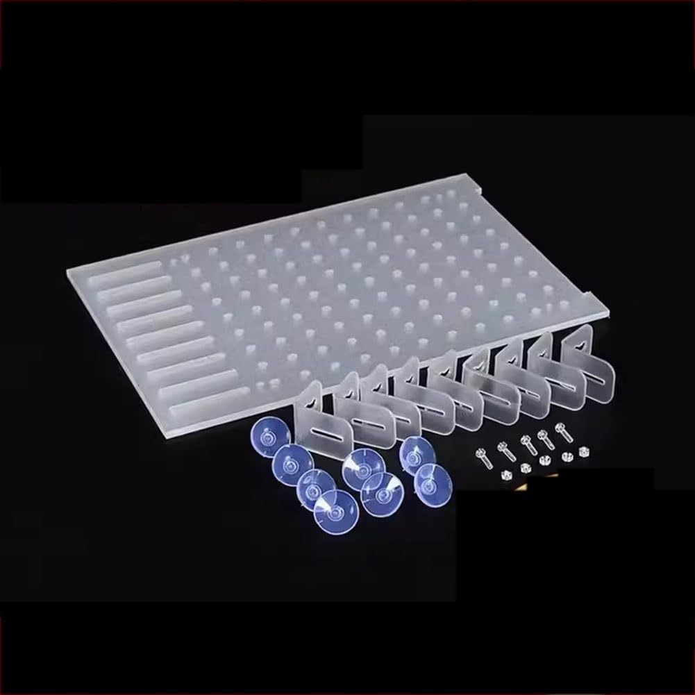 Divisor de Acuario, Divisor de acrílico para Tanque de Acuario, Tablero de Aislamiento Transparente, Divisor de pecera con ventosas, Accesorios para distinguir a los Peces y Evitar la agresividad de