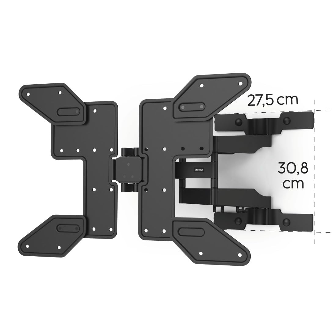 Hama TV Wandhalterung schwenkbar, neigbar, Slim, 37-90 Zoll, bis 50kg, VESA