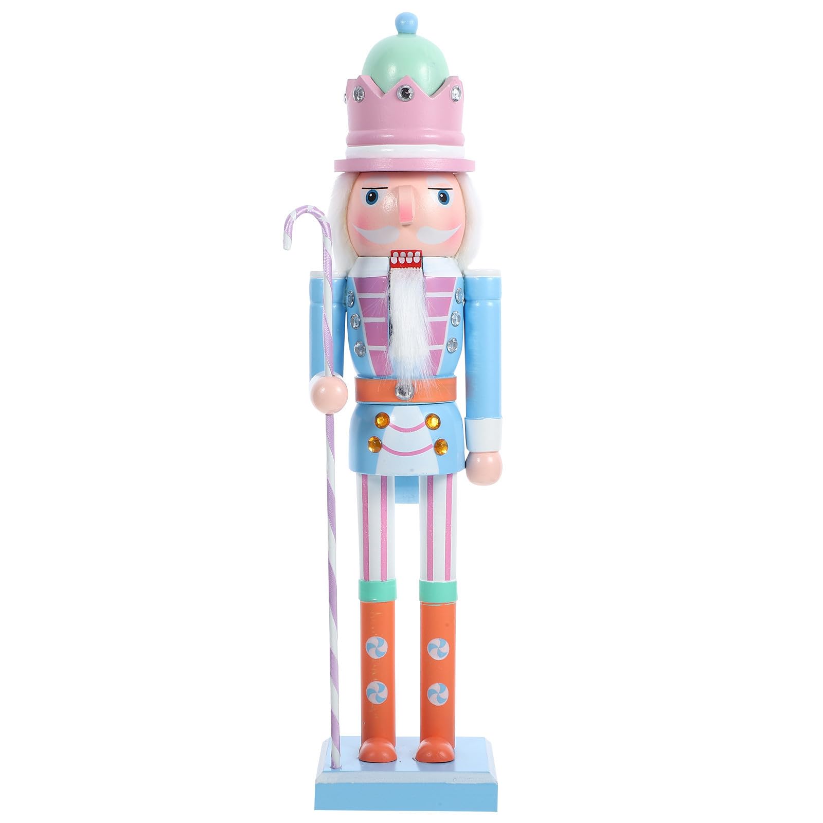 Casse-Noisette de Noël en Bois, Statuette Skieur Décoration Maison et Fête