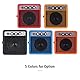 5W Tragbarer Mini-Gitarrenverstärker 5 * 2,4 * 4,9 Zoll Gitarrenverstärker Lautsprecher mit Overdrive-Funktion Kopfhöreranschluss für E-Gitarre (Rot)