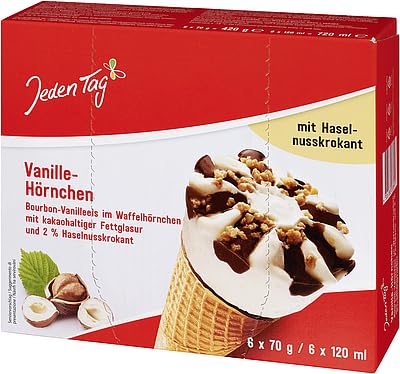 Jeden Tag Eishörnchen Vanille ( 6 x 120 g )