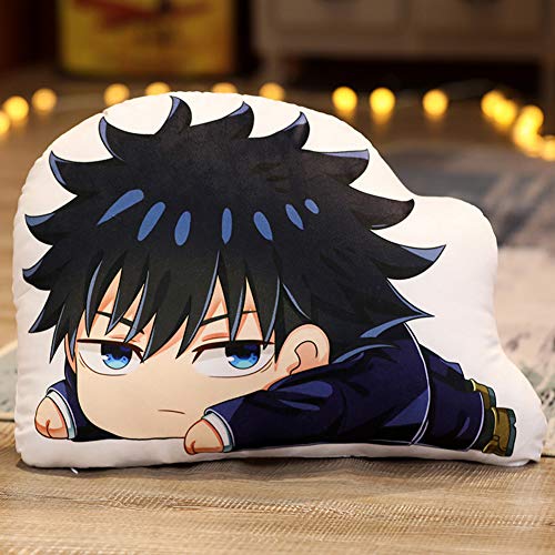QAHEART Fushiguro Itadori Anime Cartoon Image Throw Pillow Home Car Decor Gifts for Boys Girls Cartoon Fans