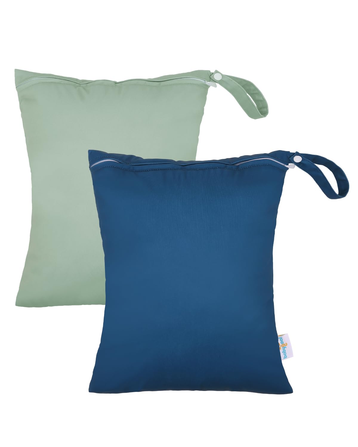babygoal LAU-NKD5354-B Nass-Trockenbeutel für Badeanzüge, wasserdichte Tasche für Reisen, Lebensmittelaufbewahrung, Kinderwagen, Kindertagesstätte, Babywindeln, Yoga, Strand, Pool, nasse Kleidung, 2