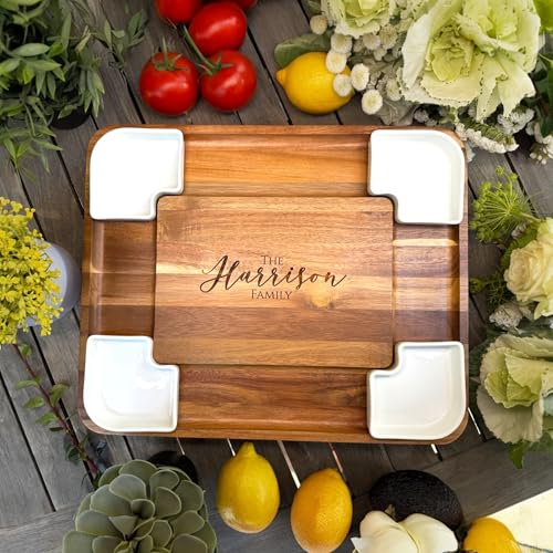 Tabla rectangular de cortar con cajones expansibles miniatura 5