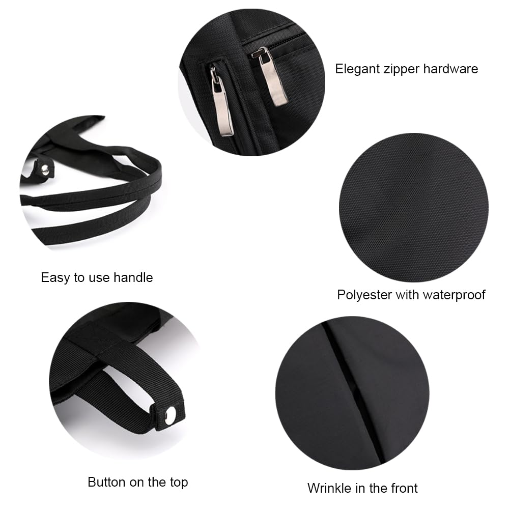 zhongningyifeng Sac à main pour homme Ordinateur portable A4 Imperméable et léger Sac à main supérieur pour affaires Voyage Travail Gym École