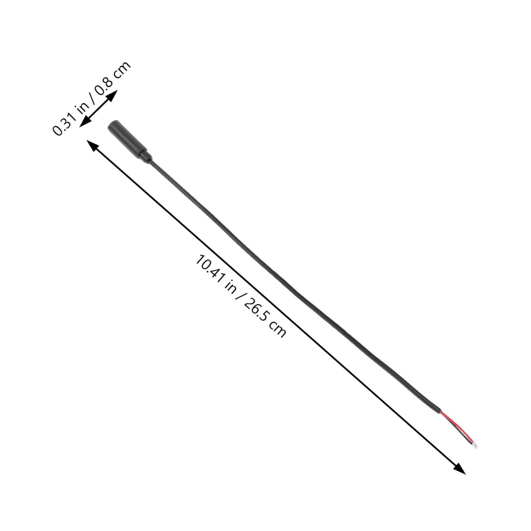 iplusmile 5 Sätze Audioleitung Ohr Mikrofonkabel Stecker Offen Audio- Für Handykabel Speaker Cables Headphone Cable Lautsprecher Kopfhörerkabel Kopfhöreranschlusskabel Aux Black 10 Stück * 5