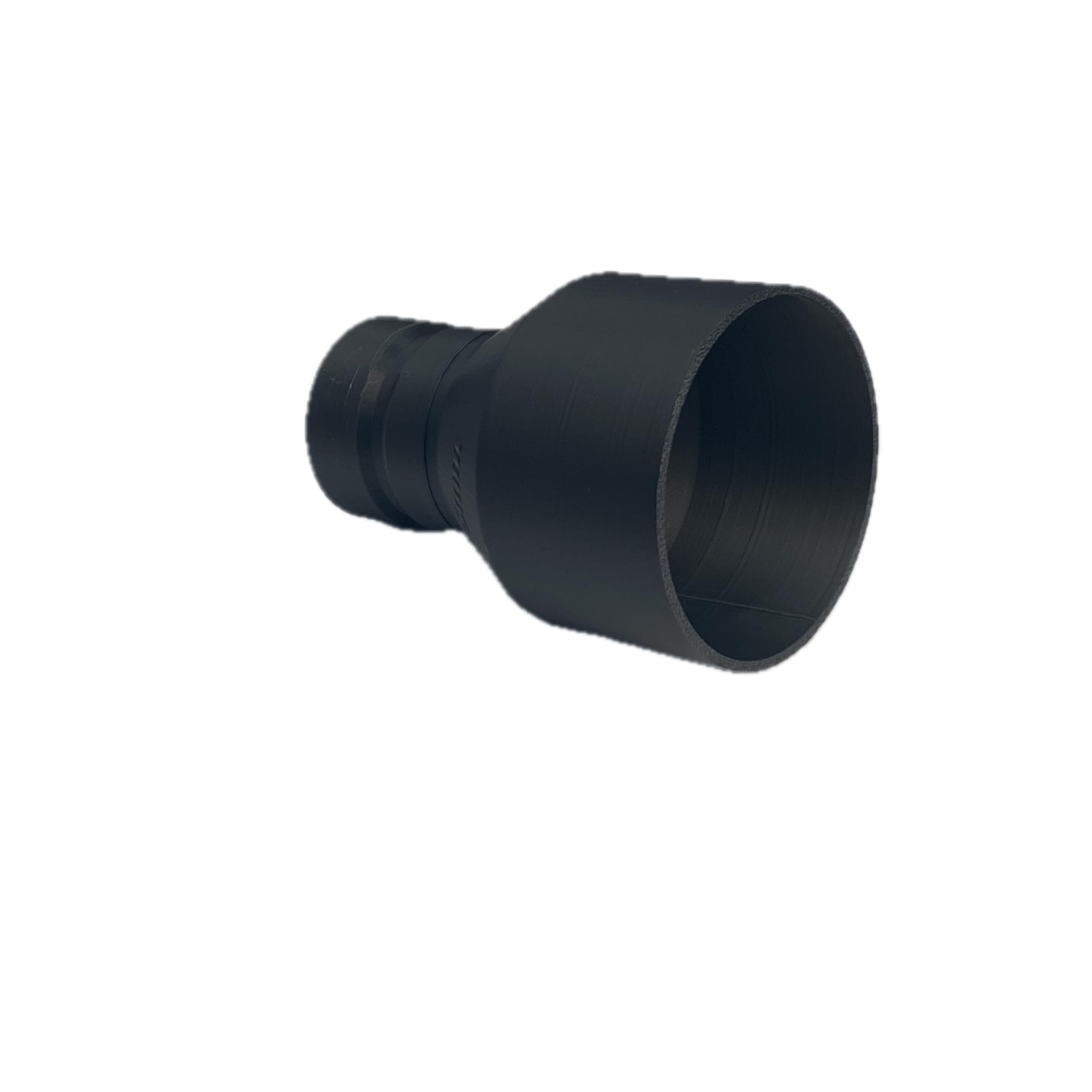 Maker Fixer Women's Black Id 65Mm 2.6" Fits Outside Measure Outer Diameter Of Opening Dust Extraction Adaptor Compatible With Dewalt Airlock