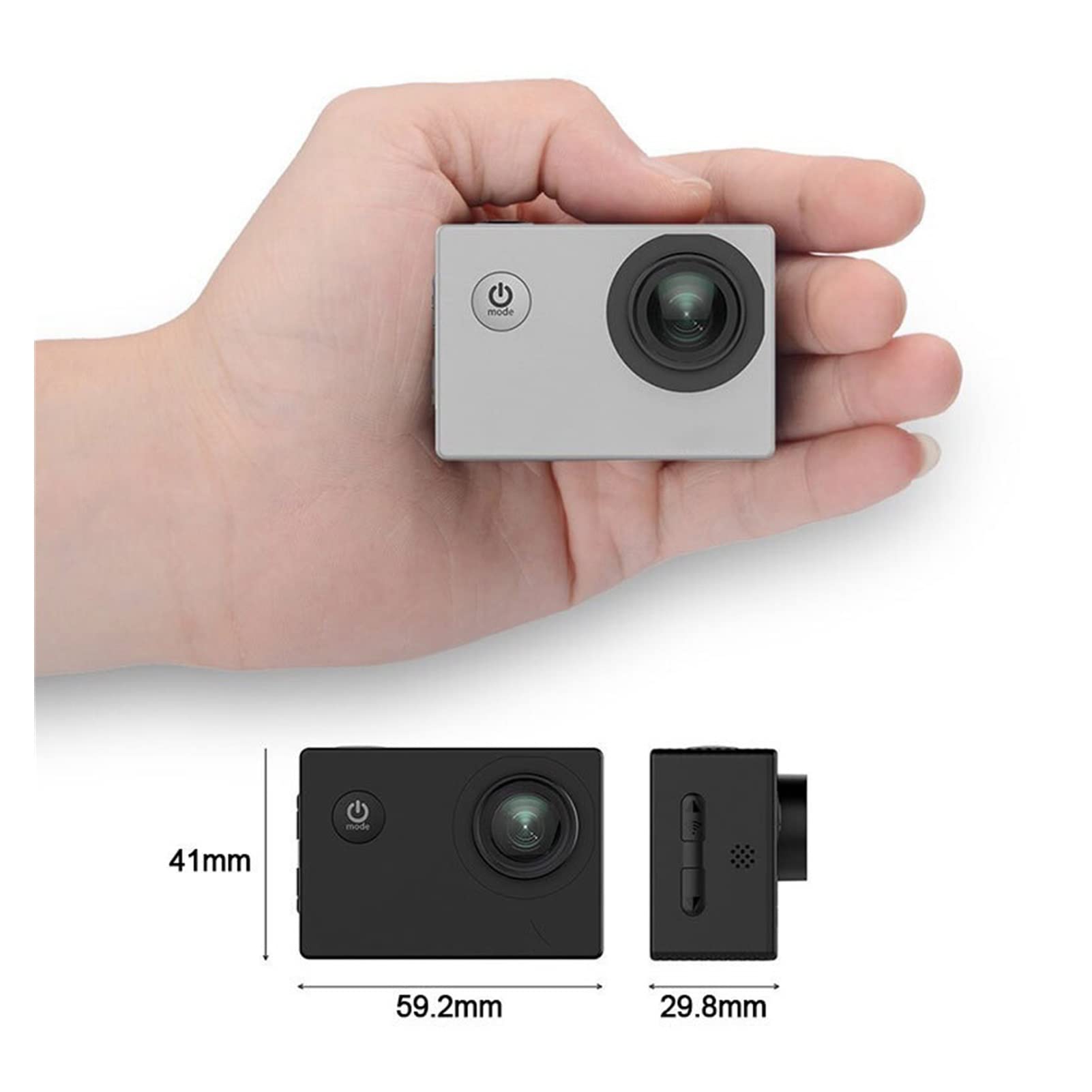 Amazon | アクションカメラ WiFi 4K アクションカメラ 4K 30FPS フルHD 