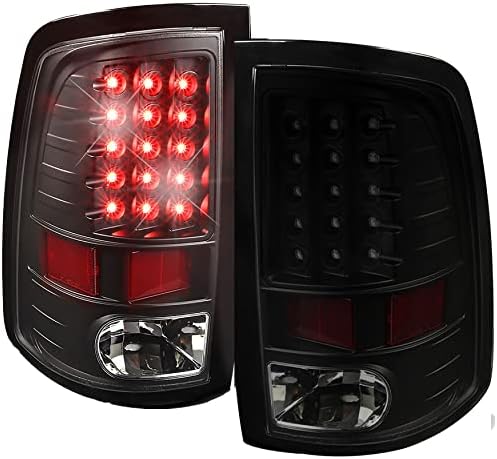Black LED Tube Tail Lights For 2013-2018 Dodge Ram 1500/2500/3500 – Brake & Signal Lamps