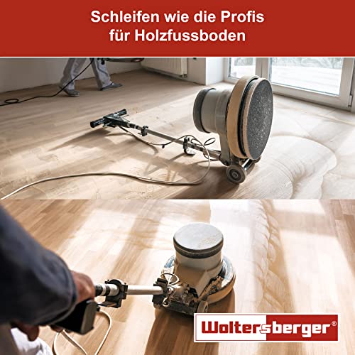 Woltersberger® 50 stuks slijpschijven diameter 225 mm, korrelmaat P220, 10 gaten in rood, schuurpapier gipsplaten… - Afbeelding 7