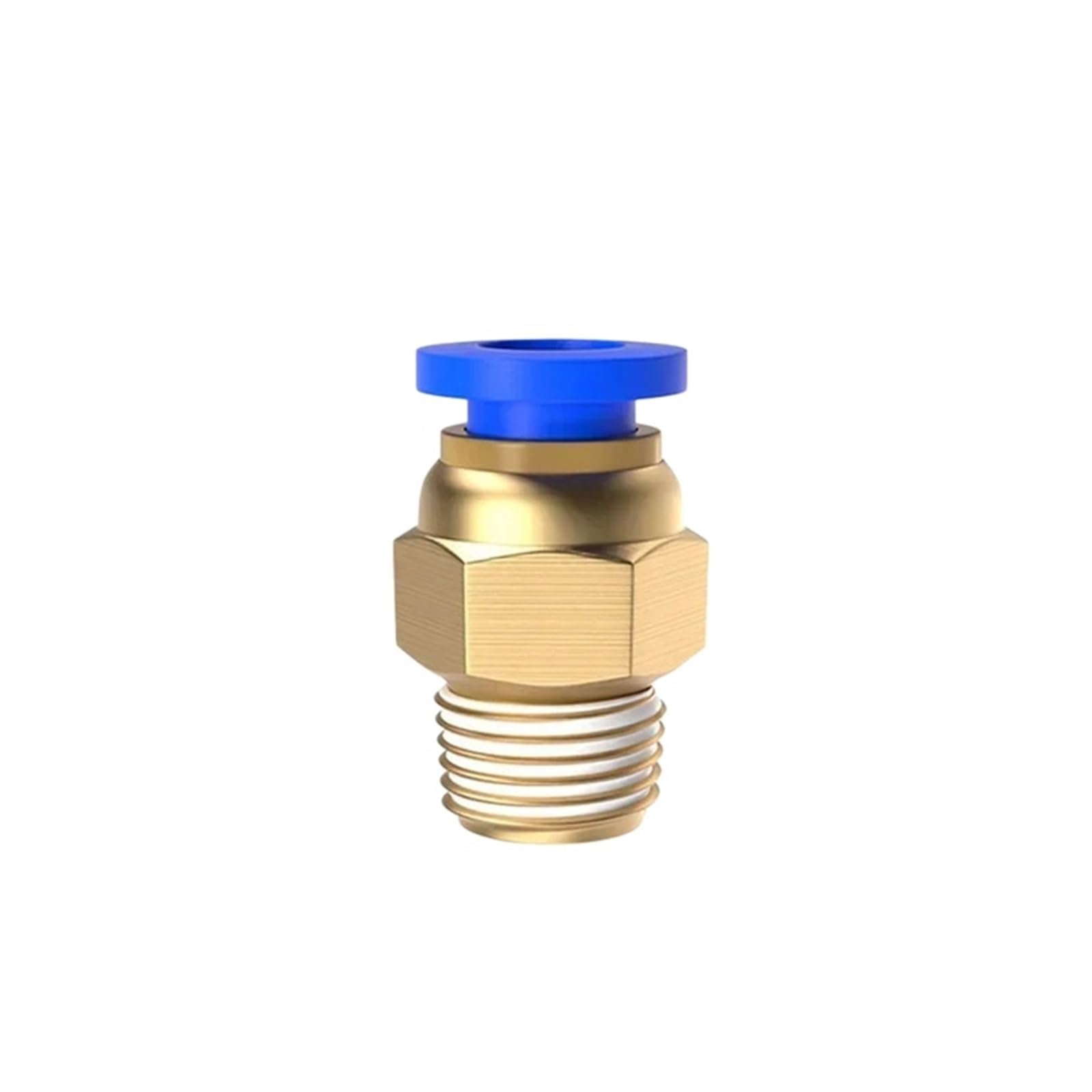 10 PZ Connettore Aria Pneumatica Raccordo PC 4/6/8/10/12mm Filettatura 1/8 "1/4" 3/8 "1/2" Raccordi for Tubi Flessibili Connettori Rapidi(PC8-04)