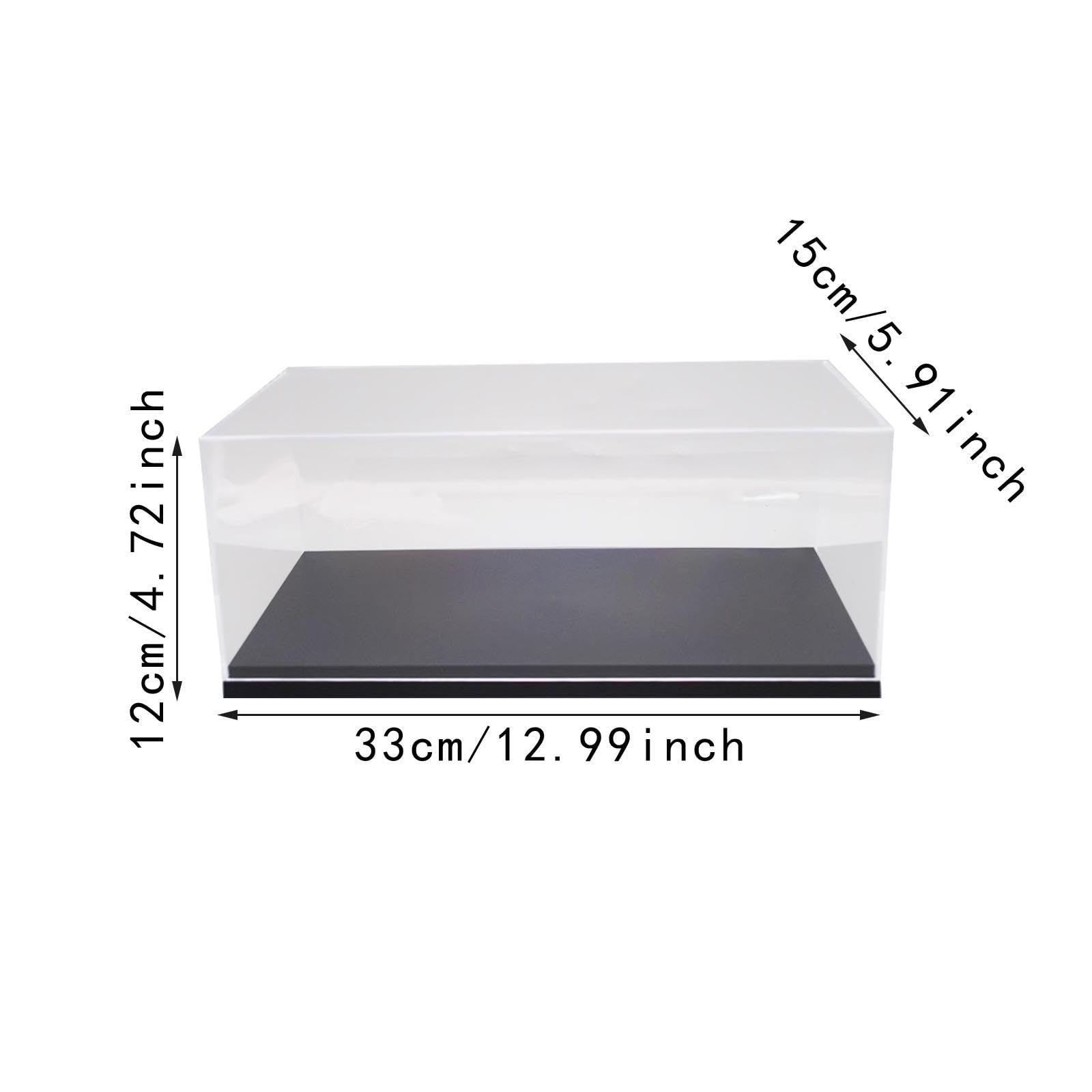 Colcolo Acryl Vitrine Modellauto Vitrine Schaukasten Sammelbox Präsentationsbox Aus Acryl mit Sockel Staubdichter Schutz Transparentes Gehäuse Montierbar für