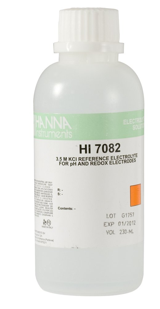 Hanna Instruments hi7082 m 3,5 m KCL electrodo recarga de solución, 230 ml botella