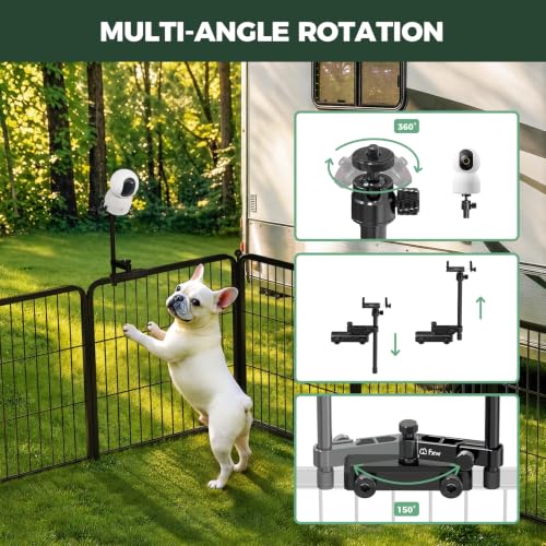 Image of FXW Instant Dog Playpen with Camera Mount, 24 inch H, 16 Panels for RV Camping