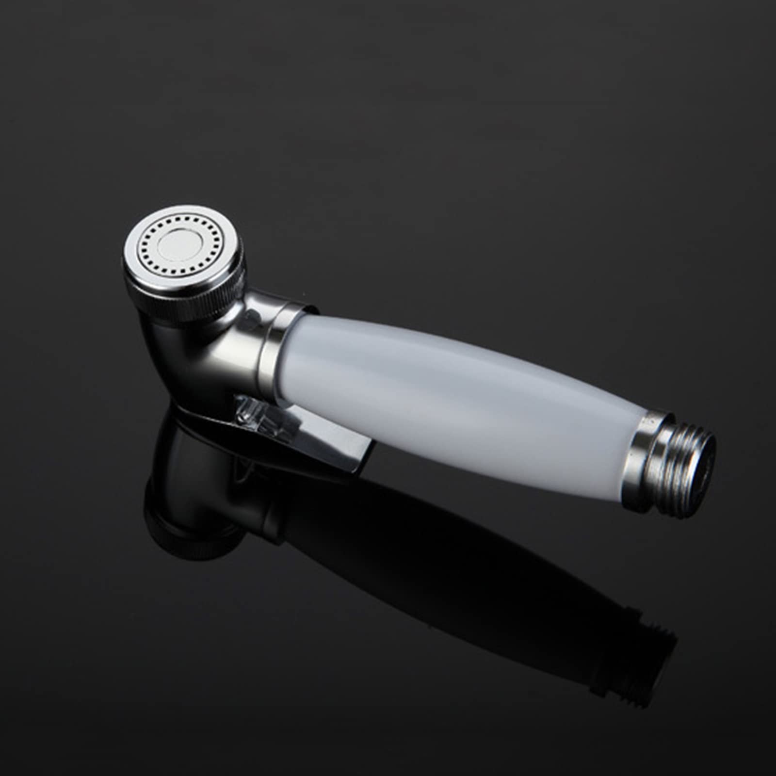 Rociador de mano de latón for inodoro Rociador de pañales de tela for bebé blanco for agua fría y caliente Grifo portátil con manguera for lavado femenino, lavado de mascotas, fácil de instalar