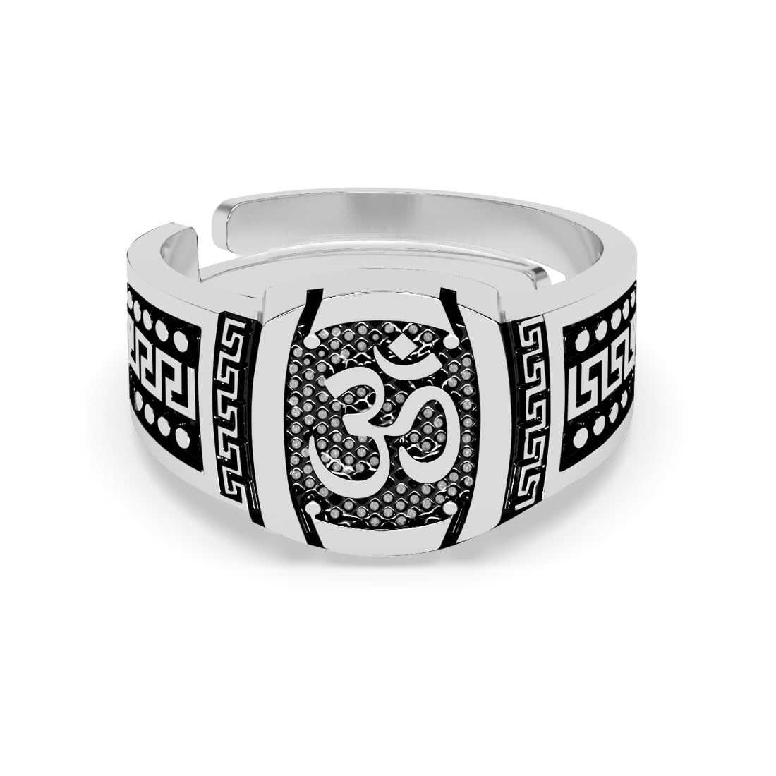 Clara Pure 925 Sterling Silver OM Oxidised Classic Men Ring |Religious, Size Adjustable | Gift for Men & Boys (B0D9RVB6GH) Amazon Price History, Amazon Price Tracker