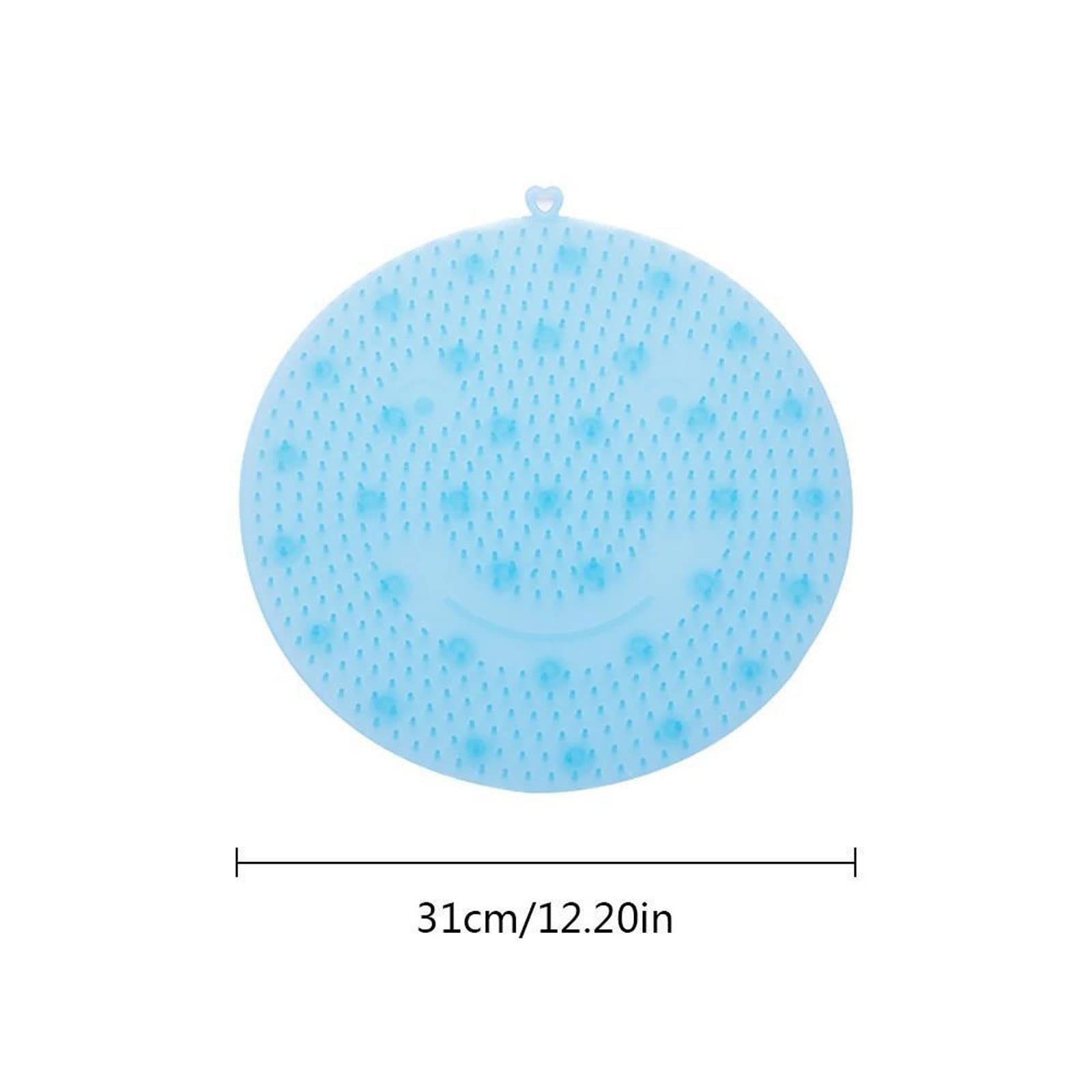 Almohadilla de Silicona para Masaje de Espalda, removedor de Cepillo para pies, Alfombrilla Antideslizante para máquina de baño, artefacto Perezoso, Accesorios de baño Modernos