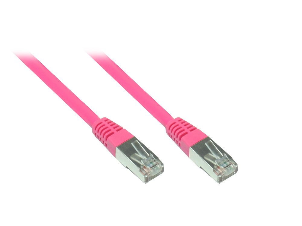 Good Connections Patchkabel, Cat. 6, S/FTP, PiMF, PVC, 250MHz, Magenta, 0,25m